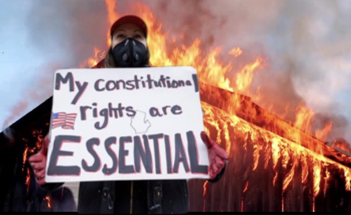 Hundreds Gather In Burning Building To Protest Fire Department’s Rights-Violating Water&nbsp;Policy